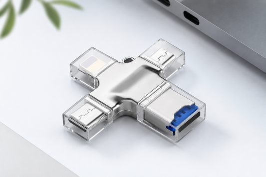 4-in-1 USB Memory Card Reader
